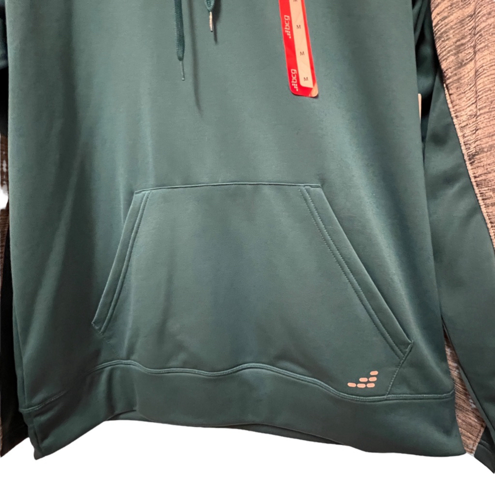 BCG Men’s Training Color Block Teal Hoodie, Size Medium - Picture 6 of 8